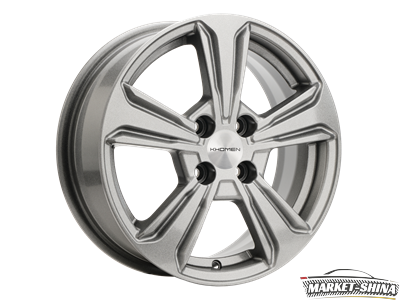 Khomen KHW1502 (Vesta/Almera) 6 x 15 4*100 Et:50 Dia:60.1 G-Silver