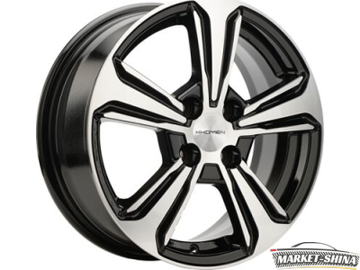 Khomen KHW1502 (Nexia) 6 x 15 4*100 Et:45 Dia:56.6 Black-FP