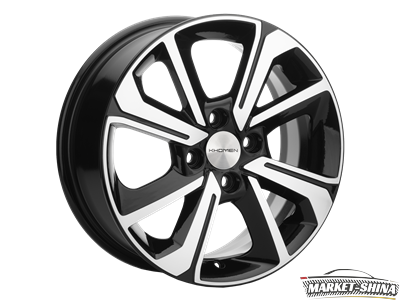 Khomen KHW1501 (Rio II) 6 x 15 4*100 Et:46 Dia:54.1 Black-FP