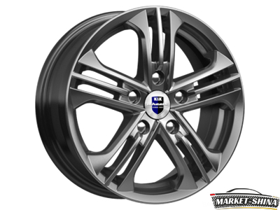 K&K Trinity (КС615) 6 x 15 5*114.3 Et:50 Dia:67.1 Дарк платинум