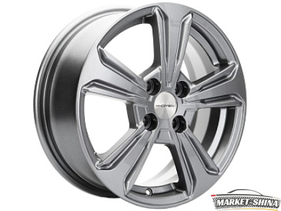 Khomen KHW1502 (Solano) 6 x 15 4*100 Et:45 Dia:54.1 Gray