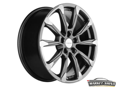 Khomen KHW1808 (Tugella/Jaguar XF/F-Pace) 7.5 x 18 5*108 Et:46 Dia:63.4 Gray